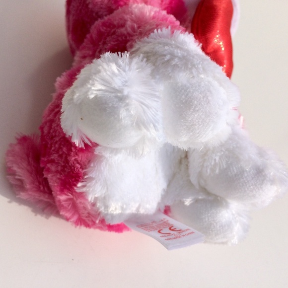 TY Beanie Boo ROMEO pink dog glitter eyes - Picture 7 of 9